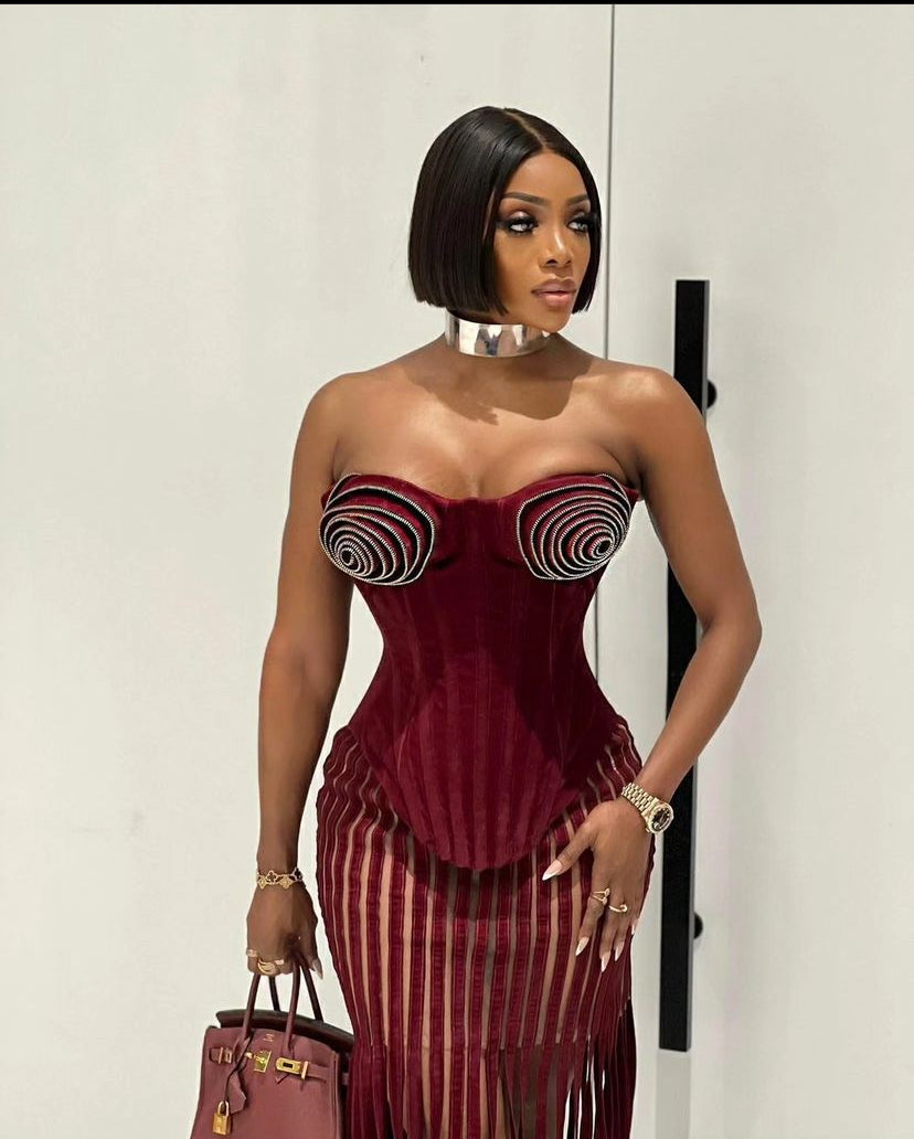 OMA 2 piece Set - Burgundy